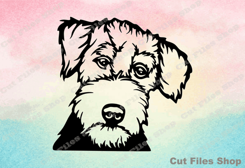 Airedale Terrier svg, cute svg, pet portrait, decal svg files, funny dog svg, Terrier svg, dog lover svg - Cut Files Shop