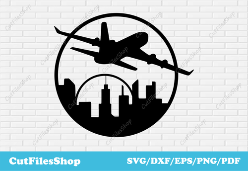 Airplane dxf cut files, Vector cut files for CNC machines, Cutting files, Dxf for laser cut, dxf for plasma cut - Cut Files Shop