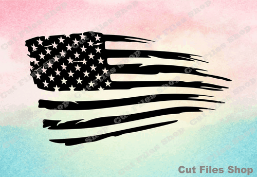 American flag dxf file download, vector files, 4th july dxf, Independence day dxf, svg file for cricut - Cut Files Shop