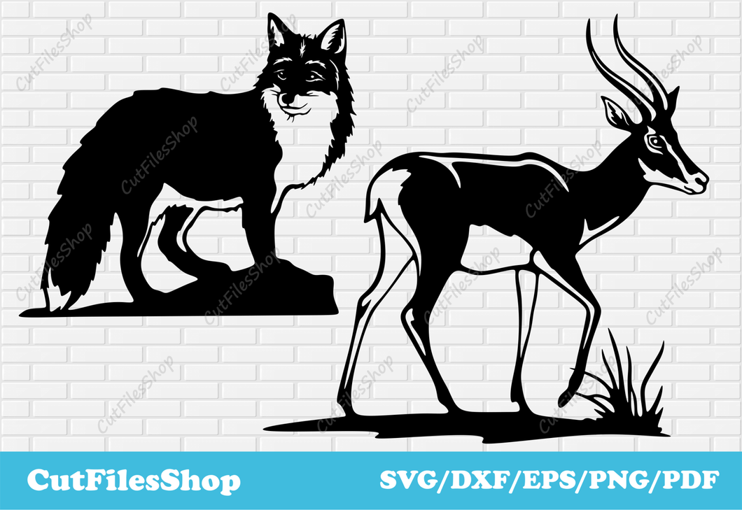 Animals dxf svg cut files for cricut, laser/plasma cutting, vinyl cutting files, svg for shirts - Cut Files Shop