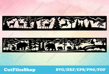 Load image into Gallery viewer, Animals scenes dxf files for plasma cutting, files for cnc laser, nature scenes for cutting - Cut Files Shop
