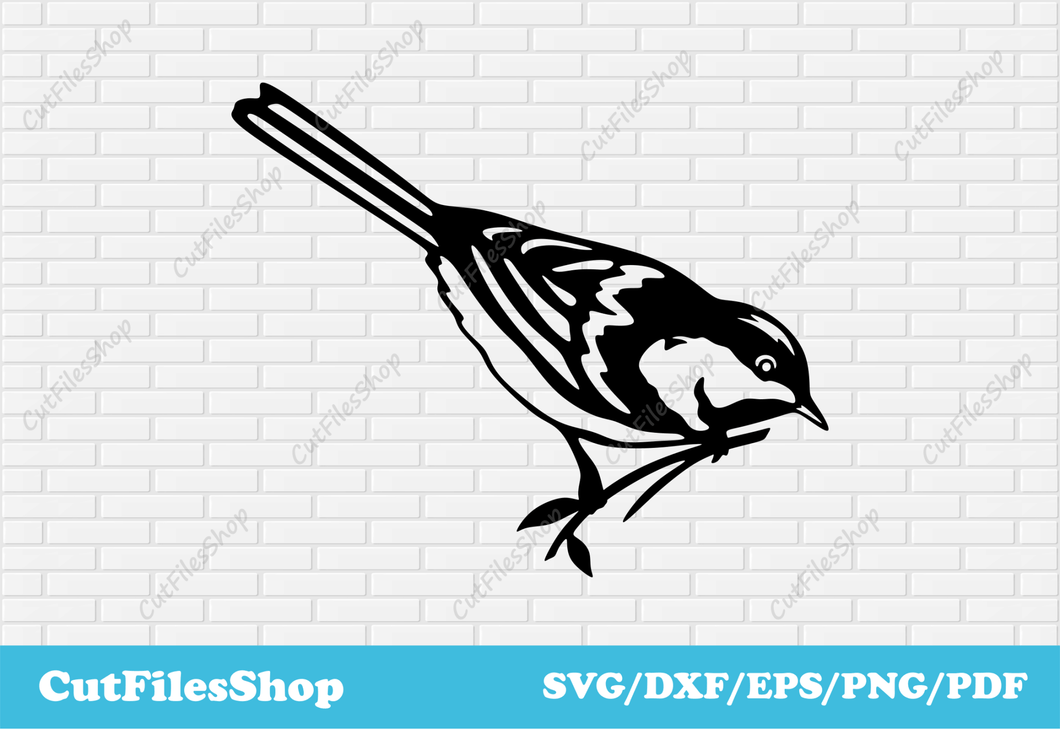 Bird dxf for CNC laser cutting, Svg for cricut, stickers making, svg for card making, Digital Download - Cut Files Shop