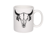 Load image into Gallery viewer, Bull skull dxf svg cut files for cricut, Laser cutting, svg for shirts, svg for laser engraving - Cut Files Shop
