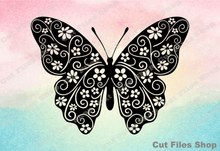 Load image into Gallery viewer, Butterfly svg, butterfly for cricut, files cnc laser, cnc pattern, laser cut files svg, eps files - Cut Files Shop
