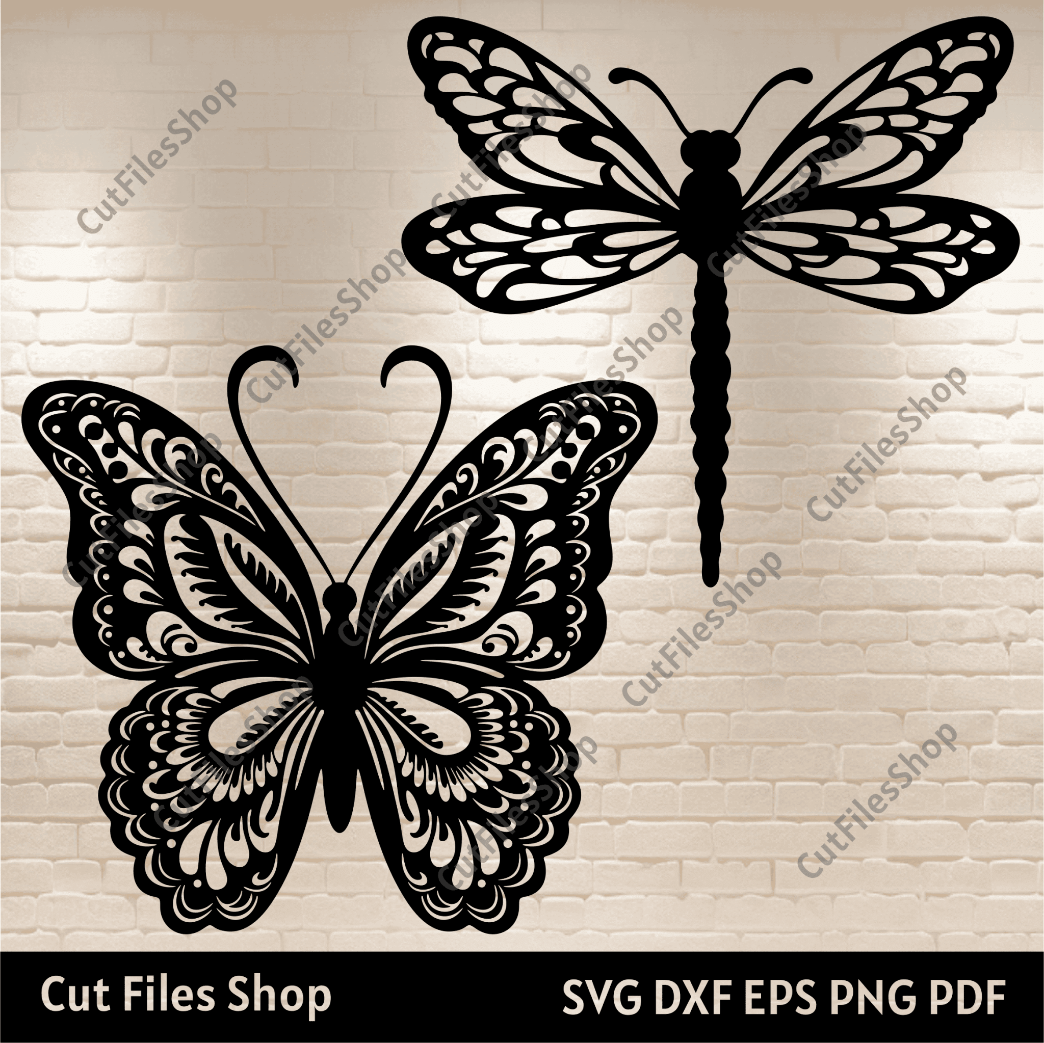 Butterfly & Dragonfly SVG, CNC & Laser Cut Files