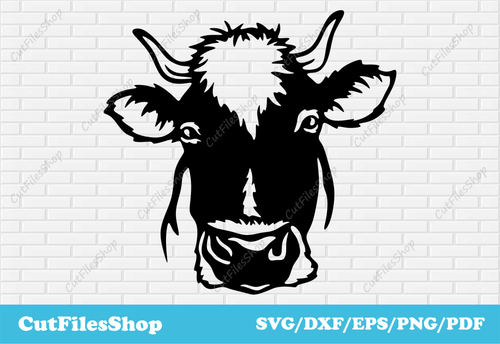 Calf DXF for Plasma cutting, Farm animals for cricut, Printable dxf files, Laser cutting design dxf - Cut Files Shop