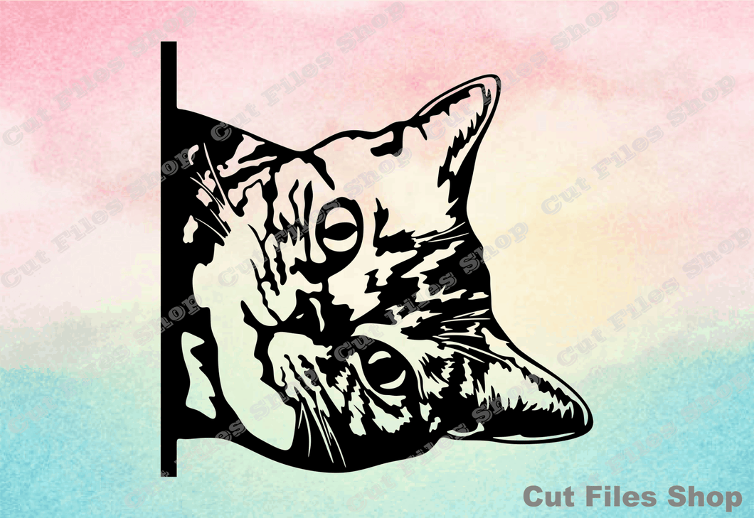 Cat for cricut, cat svg, cat art, custom cat portrait, svg for cricut, cutting files - Cut Files Shop