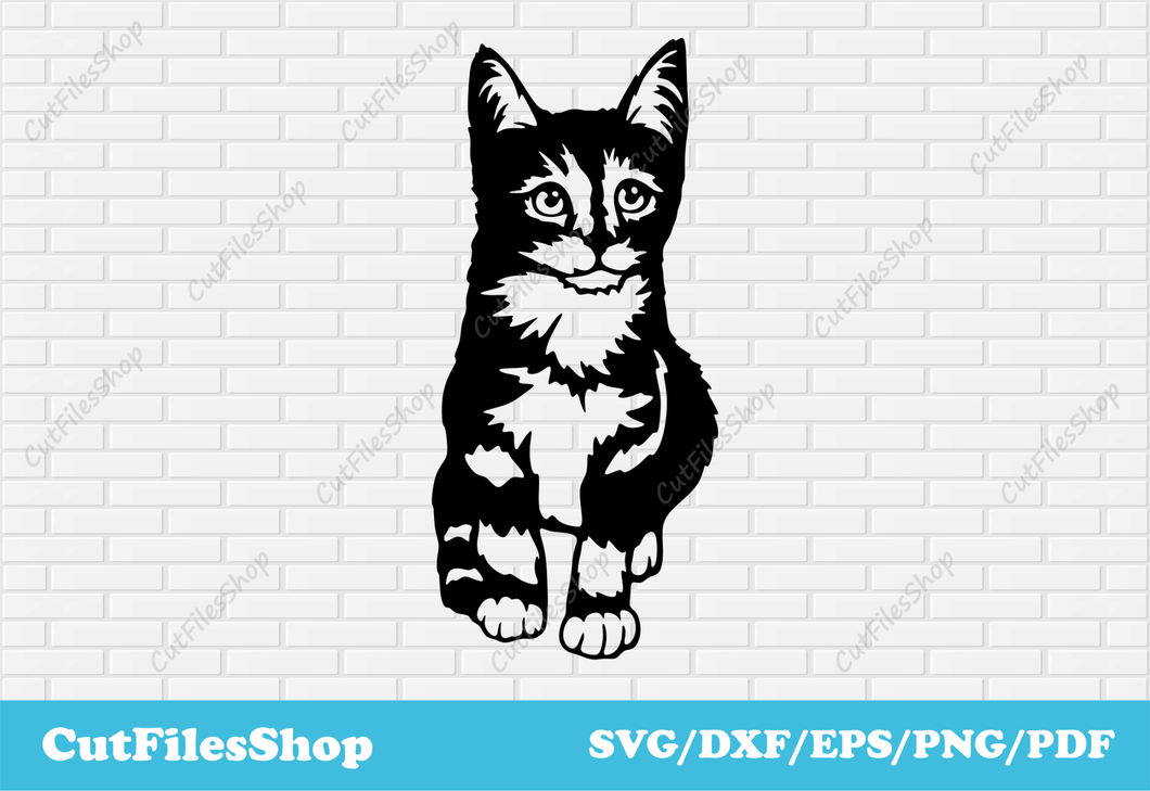 Cat svg for cricut, Cat decor making, Dxf for laser cut, Vinyl cutting, Stickers making - Cut Files Shop