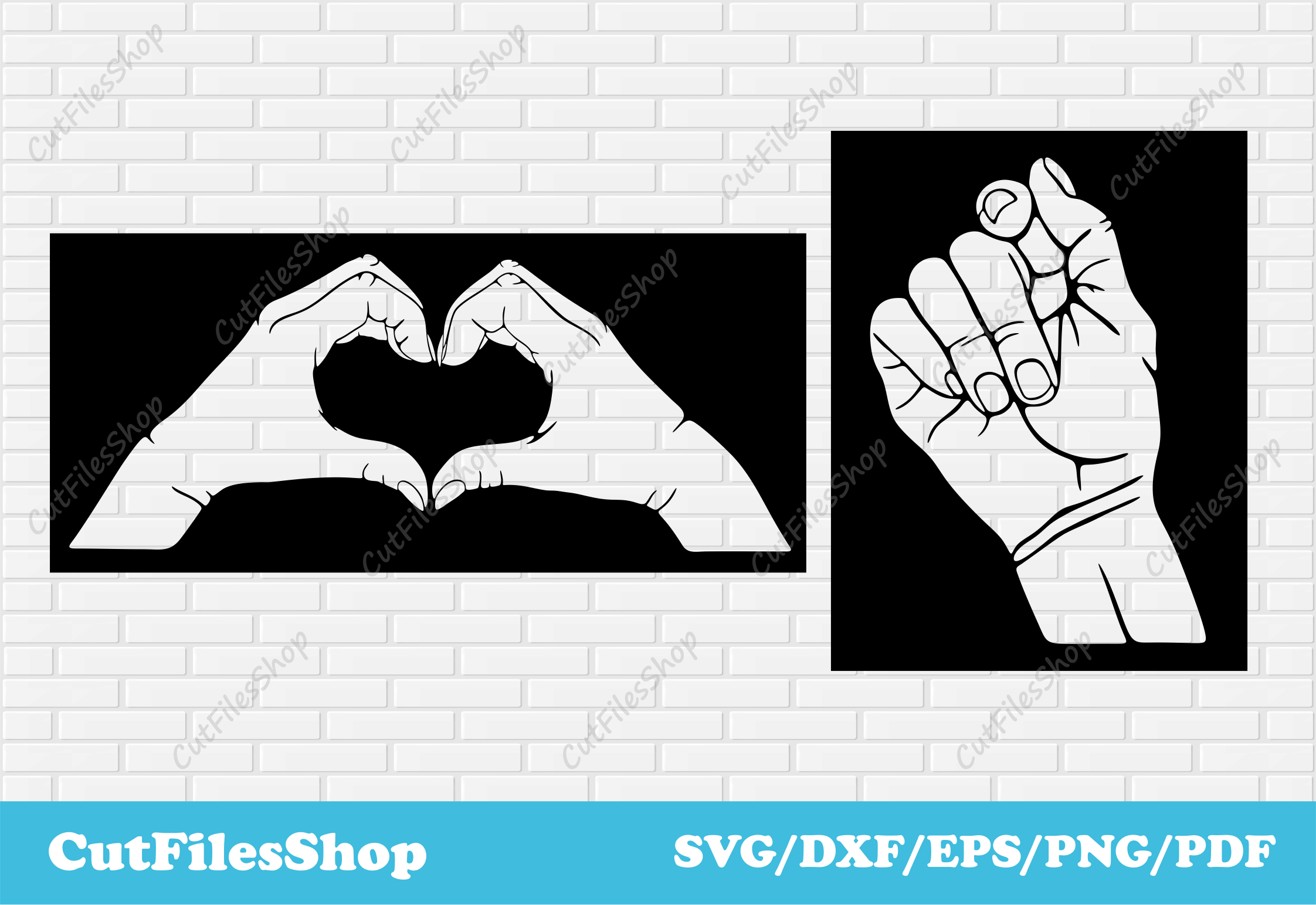 Heart panels dxf, heart vector image, hand svg, dxf laser cut panels ...