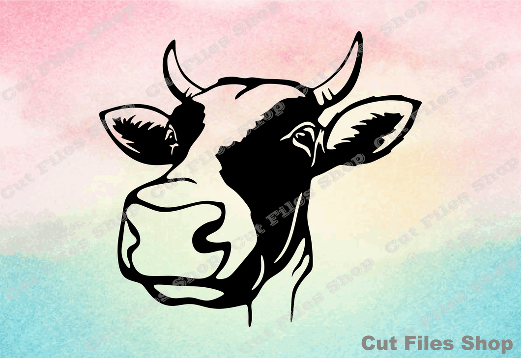 Cow for cricut, cow png, cow print, vinyl cut files, cricut cut files, dxf cut files, cow dxf files, cow svg files, cow for silhouette cameo