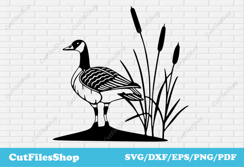 Duck dxf files, birds scene dxf, svg sticker ideas, dxf files for laser cutting, svg for cricut, dxf for cnc, plasma cnc files, animals scenes dxf, birds dxf files for laser, nature scene dxf