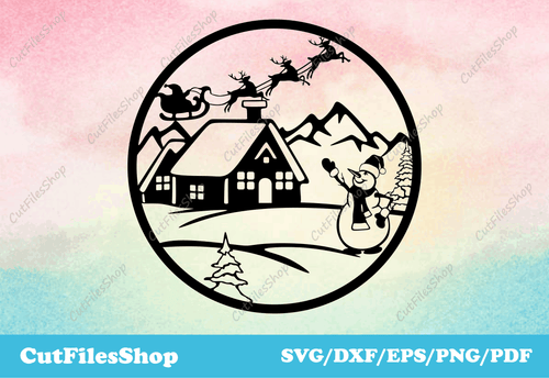 Merry Christmas SVG cut files, Christmas svgs, Holiday Svg Cut Files